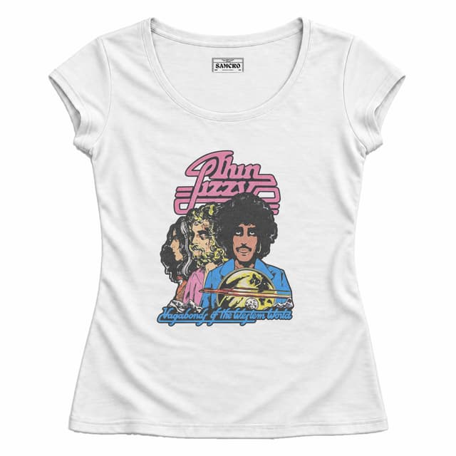 Thin Lizzy - Vagabonds of the Western World — Mujer entallada, Blanco