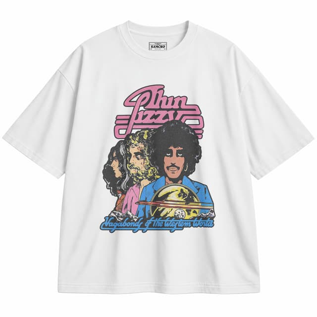 Thin Lizzy - Vagabonds of the Western World — Unisex oversize, Blanco