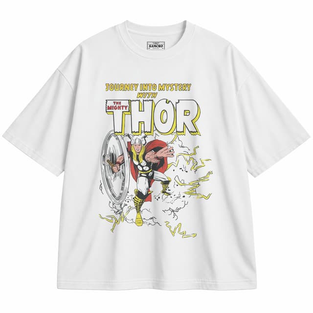 Thor 15 — Unisex oversize, Blanco