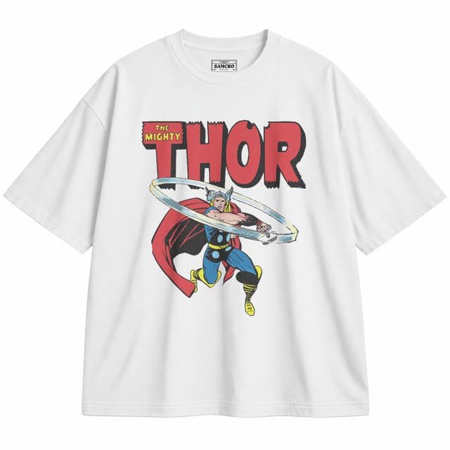 Thor 8 — Unisex oversize, Blanco