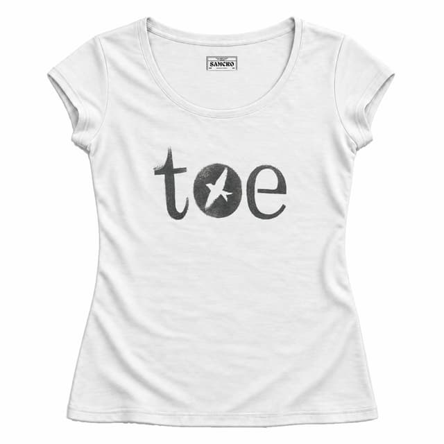 Toe - Bird — Mujer entallada, Blanco
