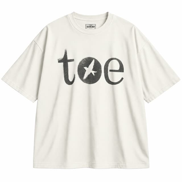 Toe - Bird — Unisex oversize, Crema