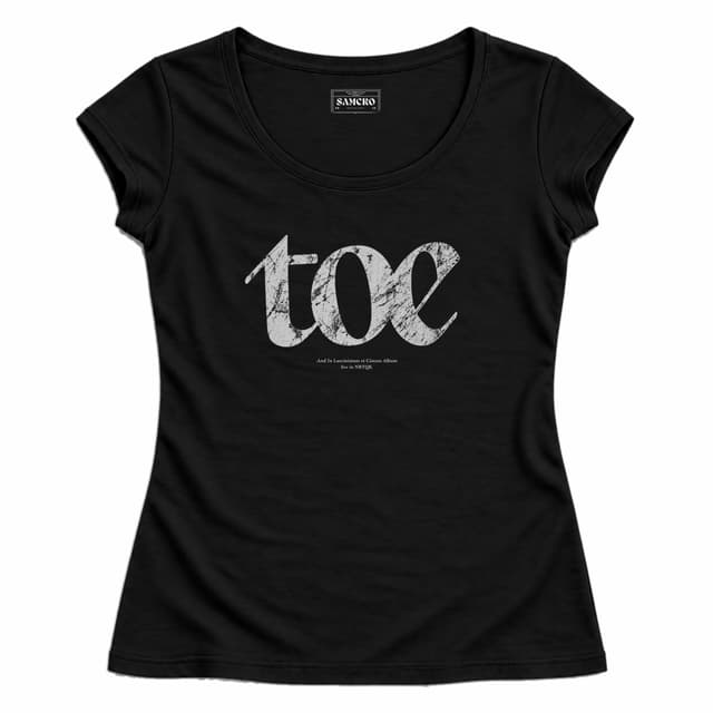 Toe - Marble Logo — Mujer entallada, Negro