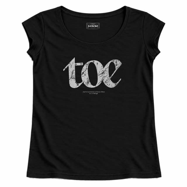Toe - Marble Logo — Mujer recta, Negro
