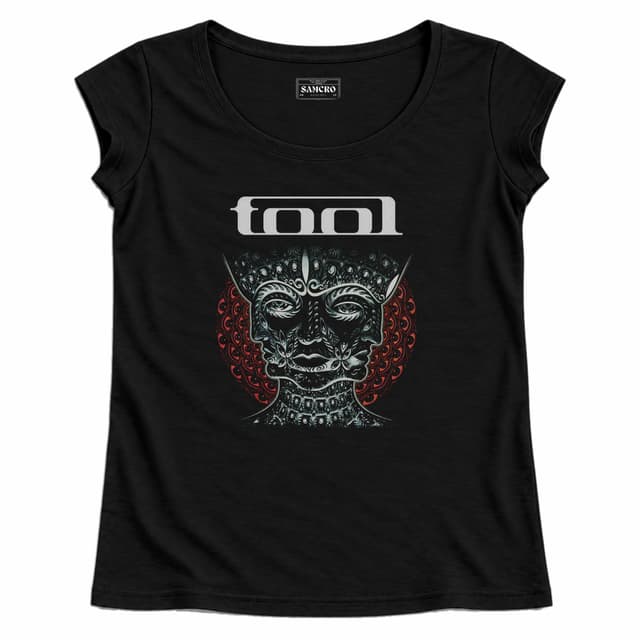 Tool - 10000 Days Halo Rojo — Mujer recta, Negro