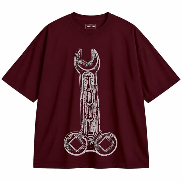 Tool 2 — Unisex oversize, Bordó