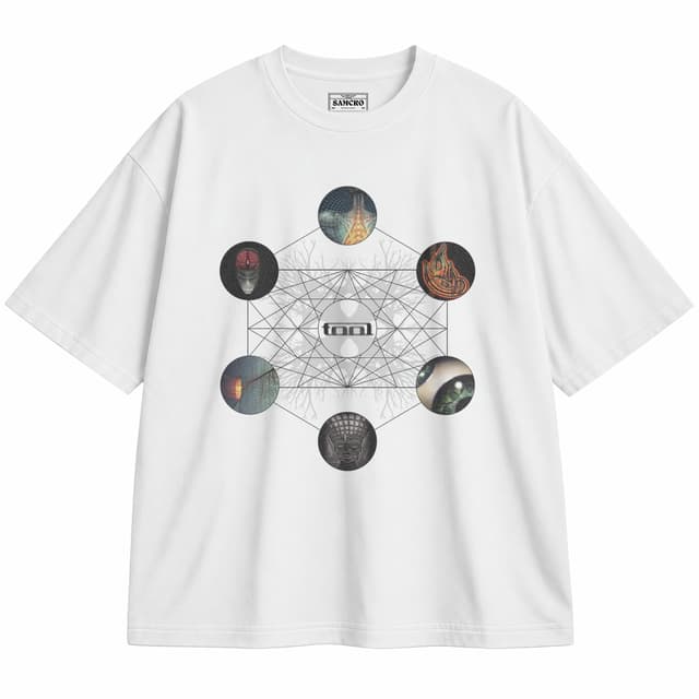 Tool 3 — Unisex oversize, Blanco