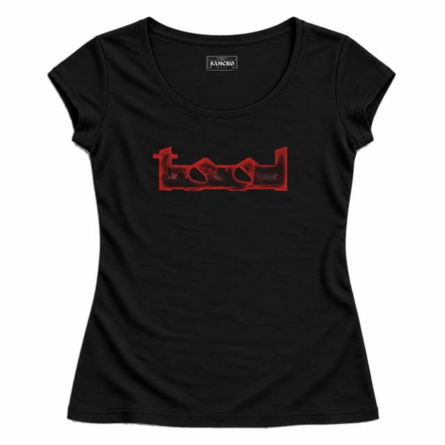 Tool - Logo Rojo — Mujer entallada, Negro