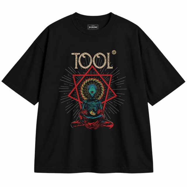 Tool - Meditacion Hexagrama — Unisex oversize, Negro