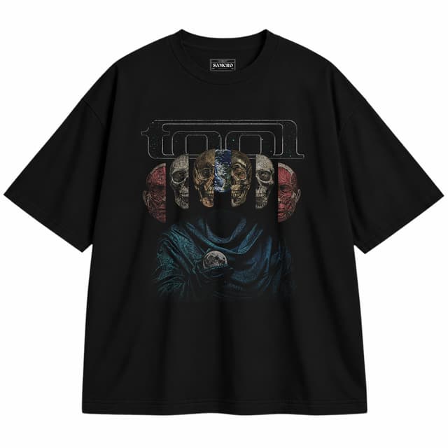 Tool - Reflection Calaveras — Unisex oversize, Negro