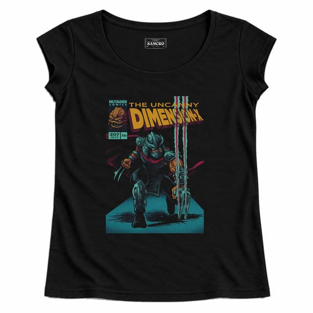 Tortugas Ninja 10 — Mujer recta, Negro
