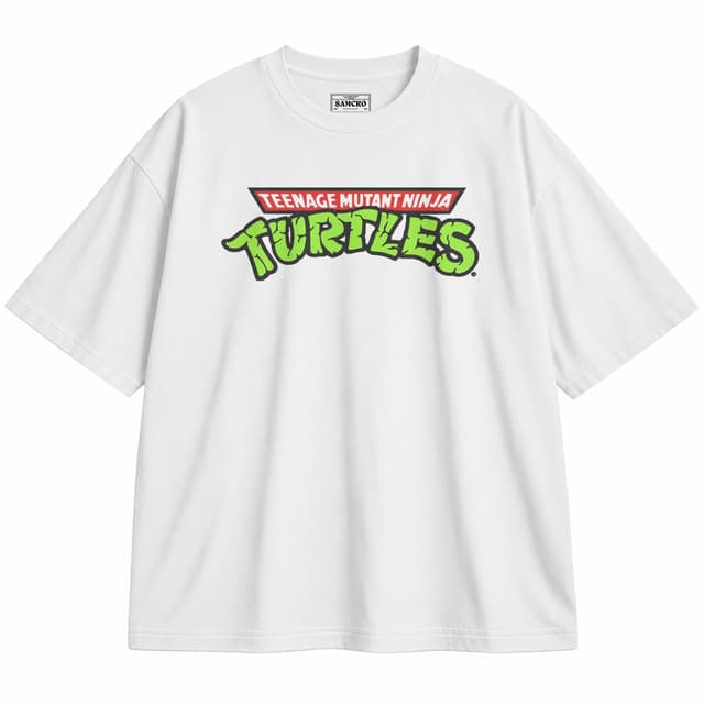 Tortugas Ninja 3 — Unisex oversize, Blanco