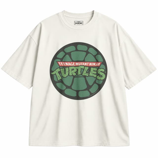 Tortugas Ninja 4 — Unisex oversize, Crema