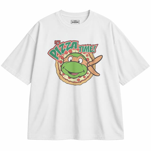 Tortugas Ninja 5 — Unisex oversize, Blanco