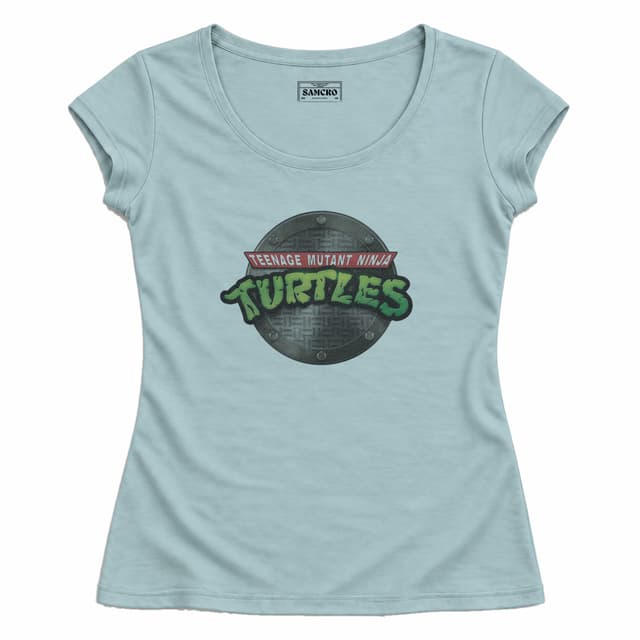 Tortugas Ninja 6 — Mujer entallada, Celeste