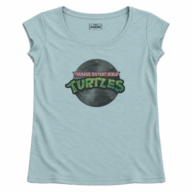 Tortugas Ninja 6 — Mujer recta, Celeste