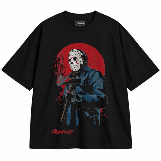 Viernes 11 — Unisex oversize, Negro