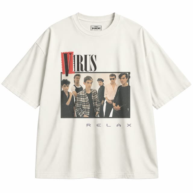 Virus - Relax — Unisex oversize, Crema