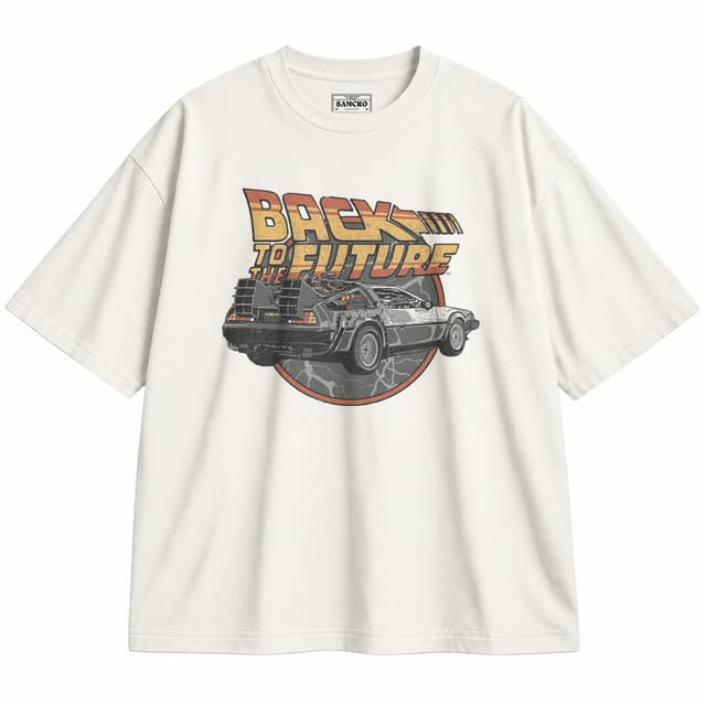 Volver al Futuro 15 — Unisex oversize, Crema