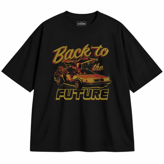 Volver al Futuro 18 — Unisex oversize, Negro