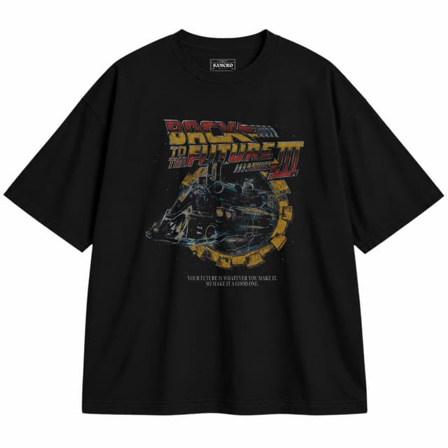 Volver al Futuro - Part 3 — Unisex oversize, Negro