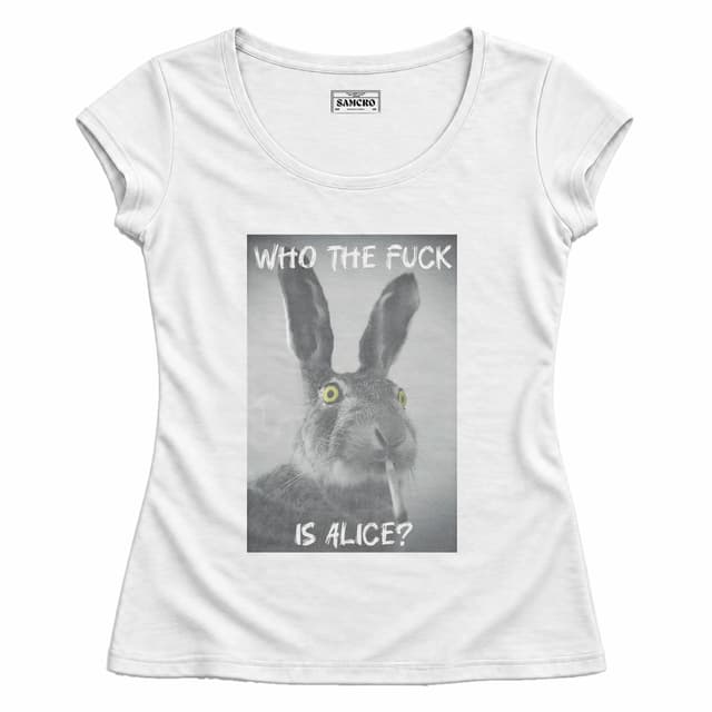 Who the fuck is alice? — Mujer entallada, Blanco