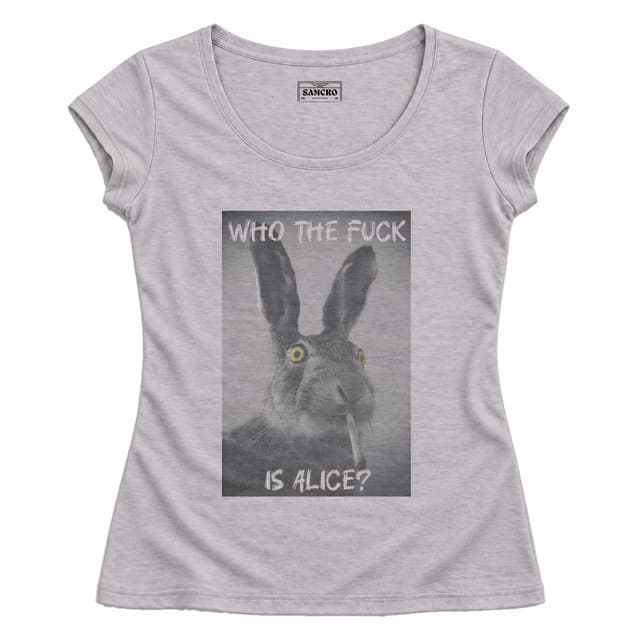 Who the fuck is alice? — Mujer entallada, Gris