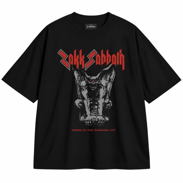 Zakk Sabbath - Gargoyle — Unisex oversize, Negro