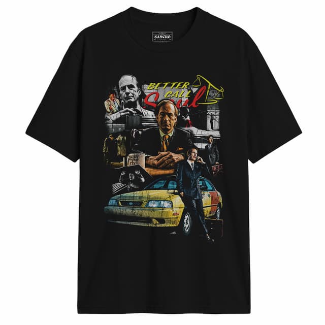 Better Call Saul - Office Car Collage — Negro