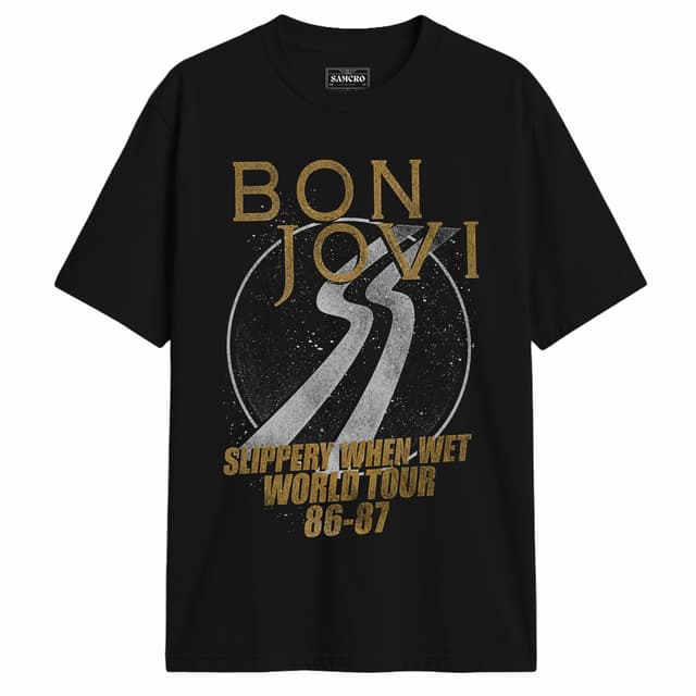 Bon Jovi - World Tour 86 87 — Negro