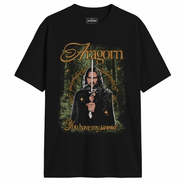 El Señor de los Anillos - Aragorn You Have My Sword — Negro