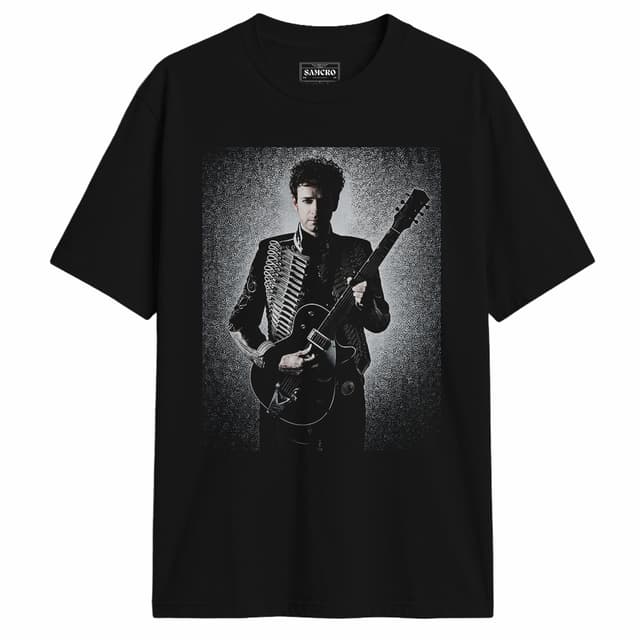 Gustavo Cerati - Chaqueta Militar Guitarra — Negro