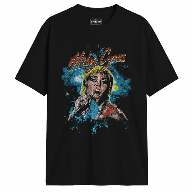 Miley Cyrus - Mic Portrait — Negro