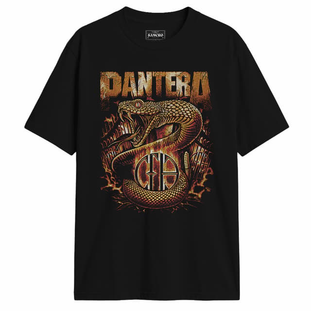 Pantera - Cfh Cobra Flames — Negro