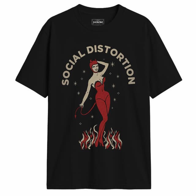 Social Distortion - Devil Pinup — Negro