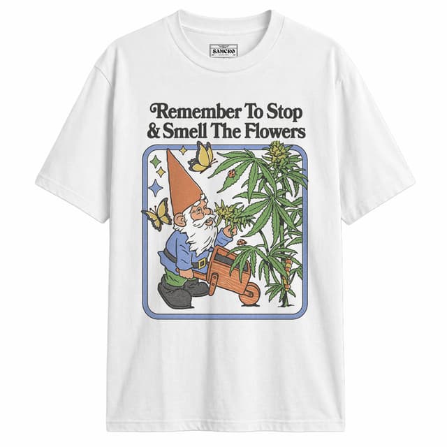 Stop and smell the flowers — Blanco