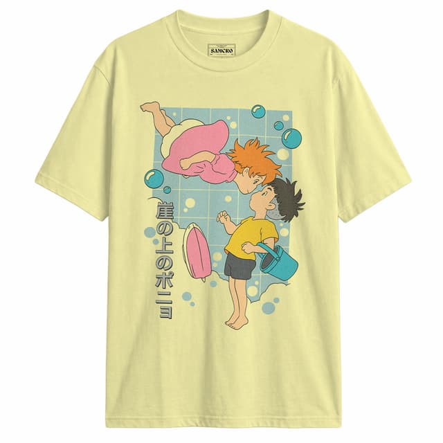 Studio Ghibli - Ponyo Pastel Grid — Amarillo
