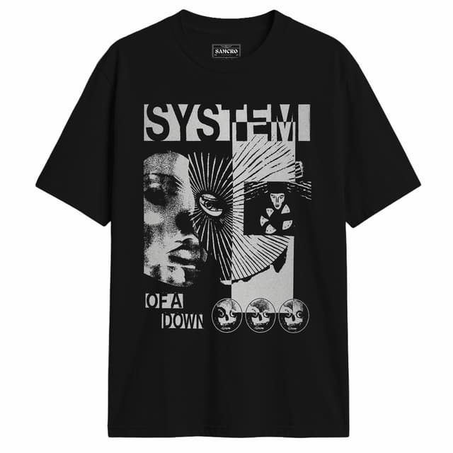 System of a Down - Hypno Hi Contrast — Negro