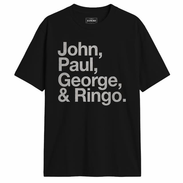 The Beatles - John Paul George and Ringo — Negro