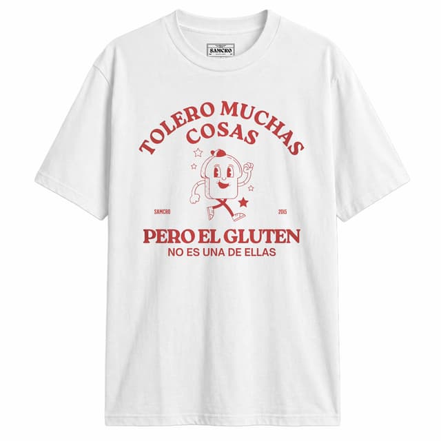 Tolero muchas cosas pero el gluten no es una de ellas — Blanco
