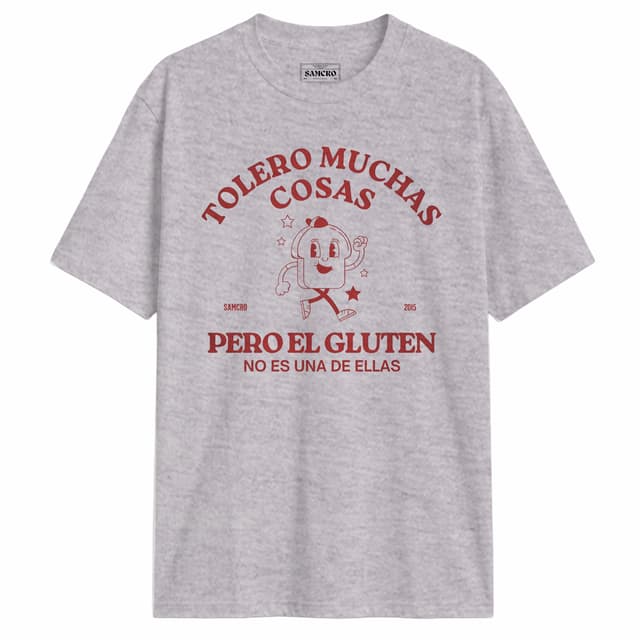Tolero muchas cosas pero el gluten no es una de ellas — Gris