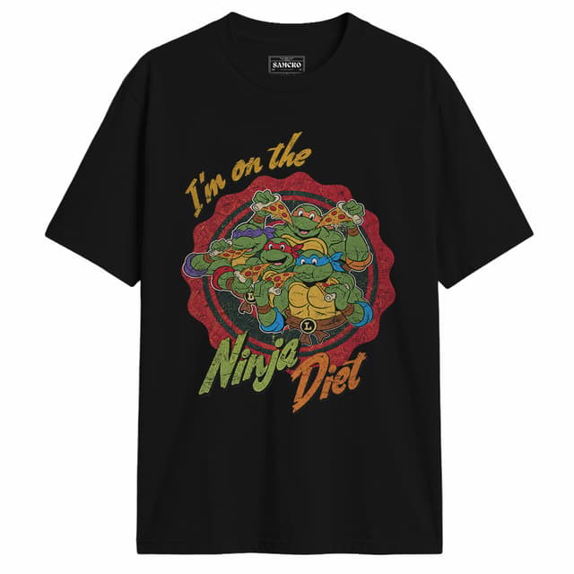 Tortugas Ninja - I'm on the Ninja Diet — Negro