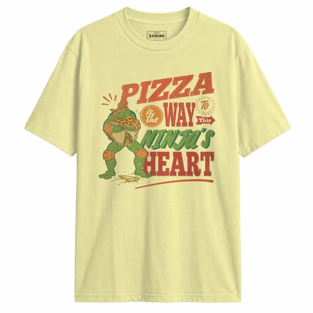 Tortugas Ninja - Michelangelo Pizza Ninjas Heart — Amarillo